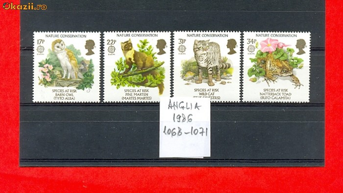 8=ANGLIA 1986 Mi 1068-1071 MNH