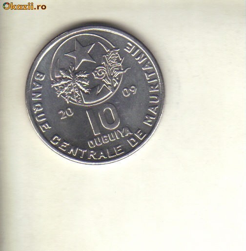 bnk mnd Mauritania 10 ouguiya 2009 necirculata
