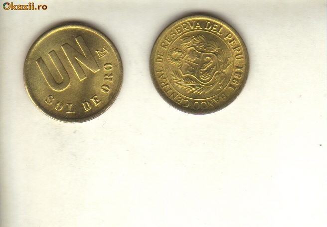 bnk mnd peru 1 sol de oro 1981 unc bnk mnd peru 1 sol de oro 1981 unc