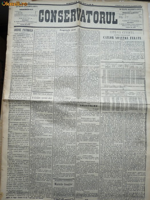 Ziarul Conservatorul , nr. 189 din 1906