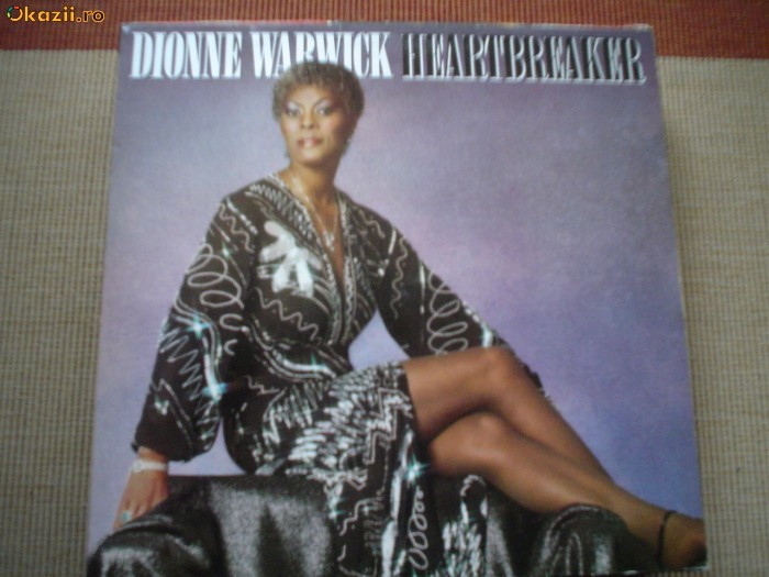 Dionne Warwick Heartbreaker 1982 disc vinyl lp muzica soul disco pop funk vg+