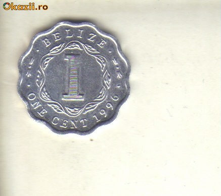 bnk mnd Belize 1 cent 1996 unc