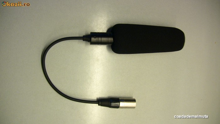 Microfon Super directional Electret XLR pt camera video NOU foto mare Microfon Super directional Electret XLR pt camera video NOU foto mare