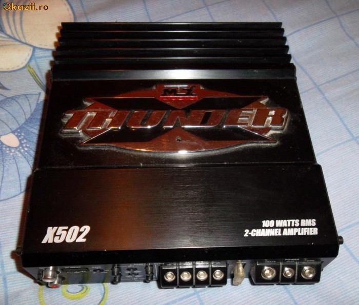 VAND AMPLIFICATOR BASS MTX(X502) 100w 2 chanale