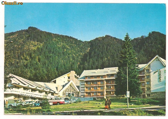 carte postala(ilustrata)-POIANA BRASOV-Complex turistic Hotel Teleferic