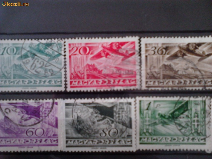 timbre ungaria 1936 mi 528-537