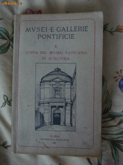 Guida del Museo Vaticano di Scultura ghid muzeu Vatican Roma Rome 1908