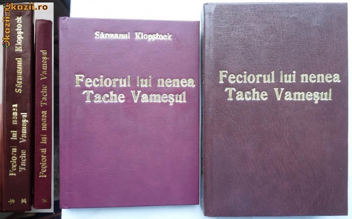 Klopstock, feciorul lui nenea Take Vamesul, Biblia unui trecut, 2 volume, 1935