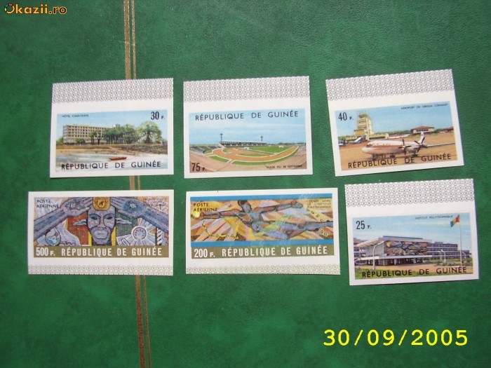 Guineea 1965 7 ani independenta mi 318-323B (nedant.) Guineea 1965 7 ani independenta mi 318-323B (nedant.)