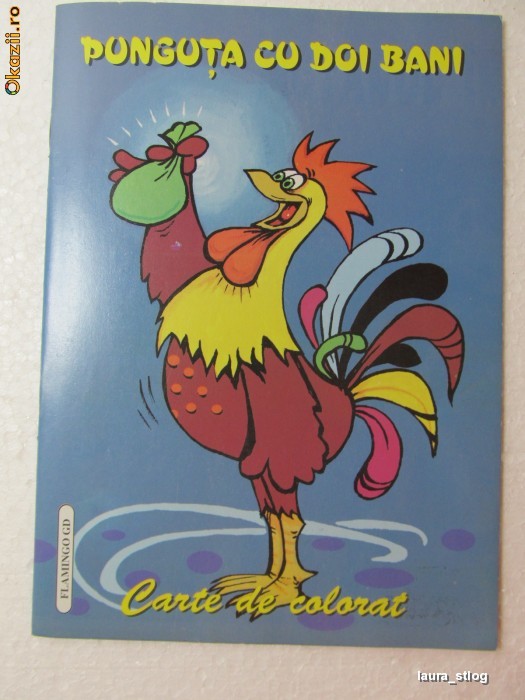 Carte De Colorat Cu Poveste Si Ilustratii Punguta Cu Doi Bani