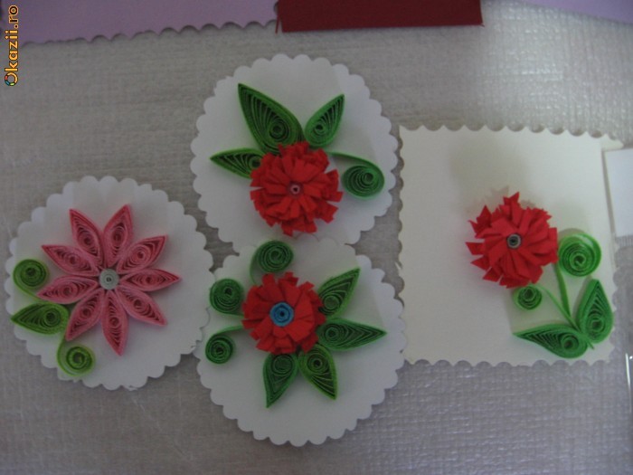 Martisoare HandMade modele unice prin tehnica quilling foto mare Martisoare HandMade modele unice prin tehnica quilling foto mare