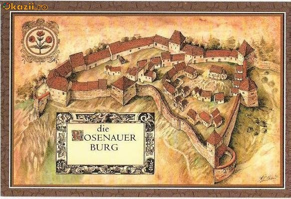 CP 211-83 Cetatea Rasnov -Die Rosenauer Burg -necirculata -starea care se vede