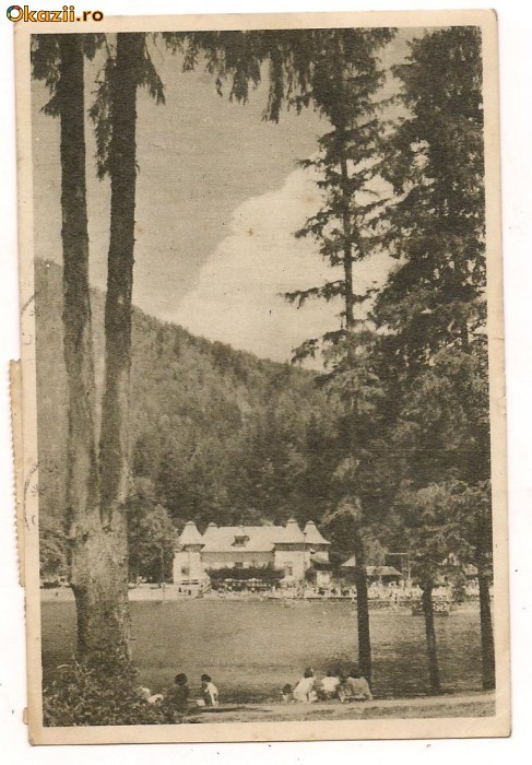 carte postala(ilusrata)-TUSNAD-Strandul