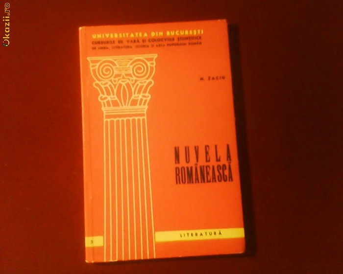 M. Zaciu Nuvela romaneasca M. Zaciu Nuvela romaneasca