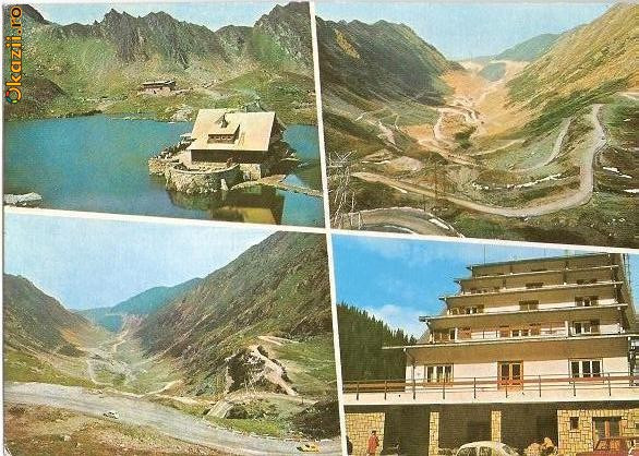 CP 212-03 Muntii Fagaras -Cabana Balea-lac; Traseul Transfagarasanu;...;Hotel Balea cascada -marca fixa -necirculata -starea care se vede