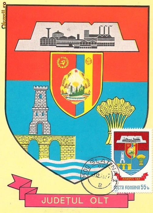 ilustrata maxima-STEMA JUDETULUI OLT ilustrata maxima-STEMA JUDETULUI OLT
