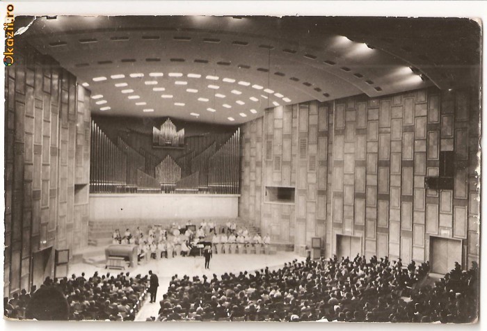CPI (B451) BUCURESTI, STUDIOUL DE CONCERTE AL COMITETULUI DE RADIO-TELEVIZIUNE, CIRCULATA 1963, EDITURA MERIDIANE, CPCS, STAMPILE, TIMBRU