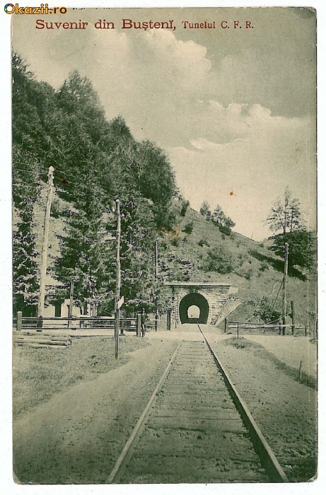 1873 - BUSTENI, Prahova, Railway Tunnel - old postcard - unused