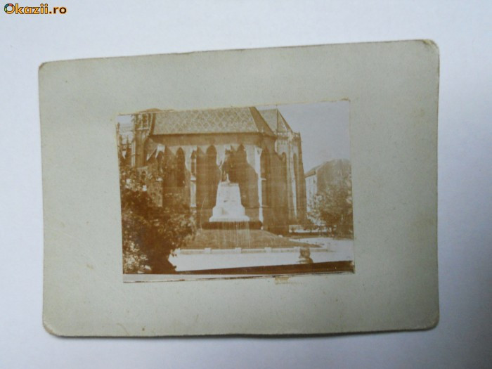 FOTOGRAFIE PE CARTON ROMANIA,FORMAT CDV,CLUJ NAPOCA,1900