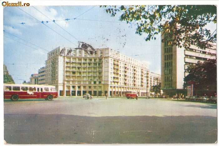 CPI (B475) BUCURESTI, VEDERE DIN PIATA M. EMINESCU , EDITURA MERIDIANE, CIRCULATA 30.01.1965, STAMPILE, TIMBRU CPI (B475) BUCURESTI, VEDERE DIN PIATA M. EMINESCU , EDITURA MERIDIANE, CIRCULATA 30.01.1965, STAMPILE, TIMBRU