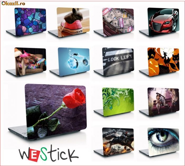 Sticker / stickere / skin / skinuri laptop / autocolant / folie protectie laptop la doar 24 lei-cel mai mic pret! Se pot personaliza! - Westick foto mare Sticker / stickere / skin / skinuri laptop / autocolant / folie protectie laptop la doar 24 lei-cel mai mic pret! Se pot personaliza! - Westick foto mare