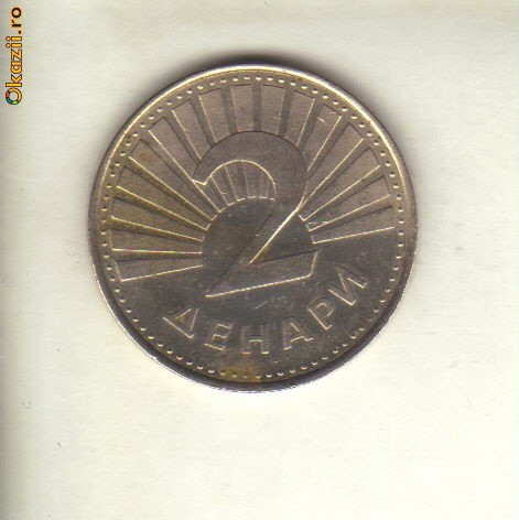 bnk mnd Macedonia 2 dinari 2001 , fauna