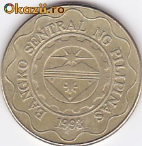 Moneda Filipine 5 Piso 2003 - KM#272 VF