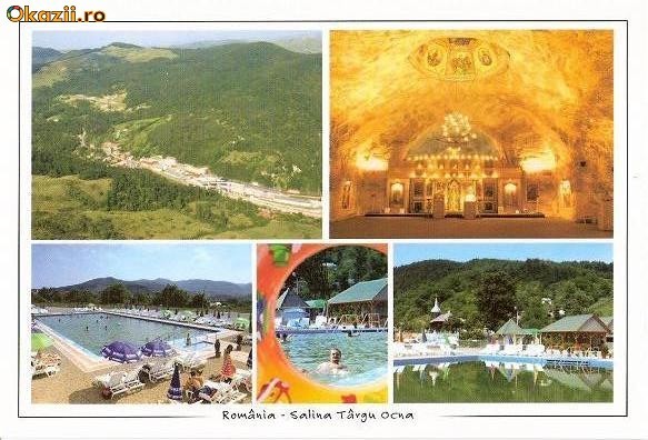 CP 213-58 Salina Targu Ocna: Vedere generala; Biserica Sf.Varvara; Baza de agrement-starea care se vede