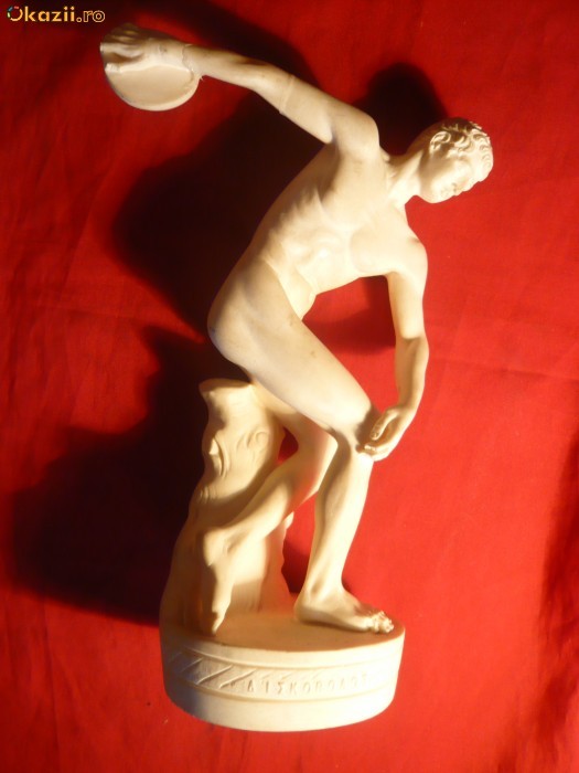 Statueta - Discobol - gips patinat