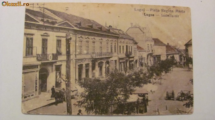 CY - Ilustrata Lugoj &quot;Piata Regina Maria&quot;, circulata 1926