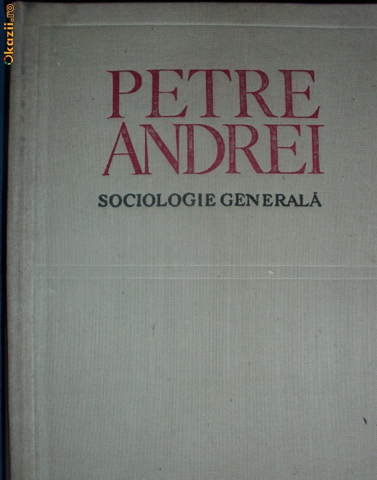 Sociologie generala-Petre Andrei