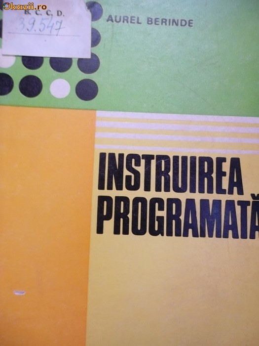 INSTRUIREA PROGRAMATA INSTRUIREA PROGRAMATA