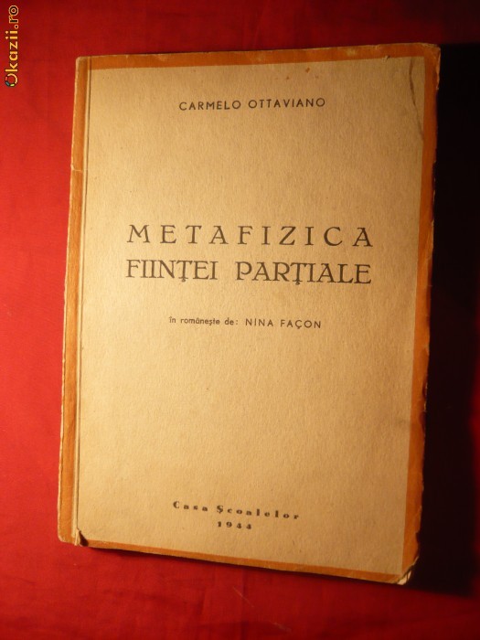 C.Ottaviano -Metafizica Fiintei Partiale -ed.1944