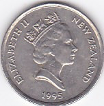 Moneda Noua Zeelanda 5 Centi 1995 - KM#60 XF