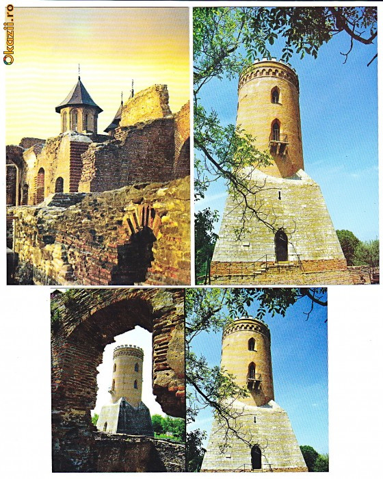 Targoviste-Curtea Domneasca ,Turnul Chindiei LOT 3 ilustrate postale