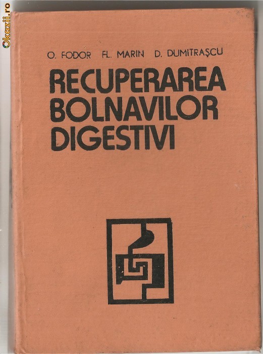 (C1036) RECUPERAREA BOLNAVILOR DIGESTIVI DE O. FODOR, FL. MARIN, D. DUMITRASCU, EDITURA DACIA, CLUJ-NAPOCA, 1978, COPERTI CARTONATE (C1036) RECUPERAREA BOLNAVILOR DIGESTIVI DE O. FODOR, FL. MARIN, D. DUMITRASCU, EDITURA DACIA, CLUJ-NAPOCA, 1978, COPERTI CARTONATE