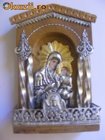 IMPOZANTA ICOANA ARGINTATA,veche IMPOZANTA ICOANA ARGINTATA,veche
