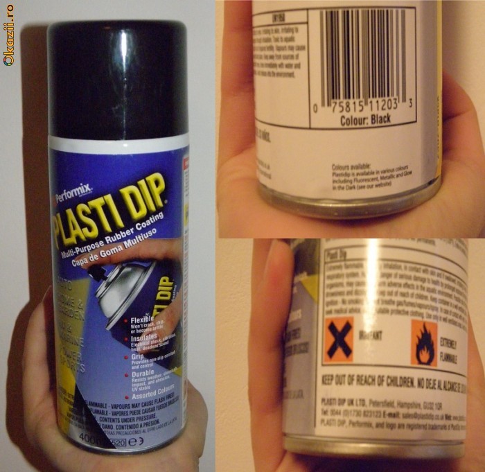 De vanzare Plasti Dip Spray - Cauciuc lichid multifunctional. Negru ( BLACK ) foto mare De vanzare Plasti Dip Spray - Cauciuc lichid multifunctional. Negru ( BLACK ) foto mare