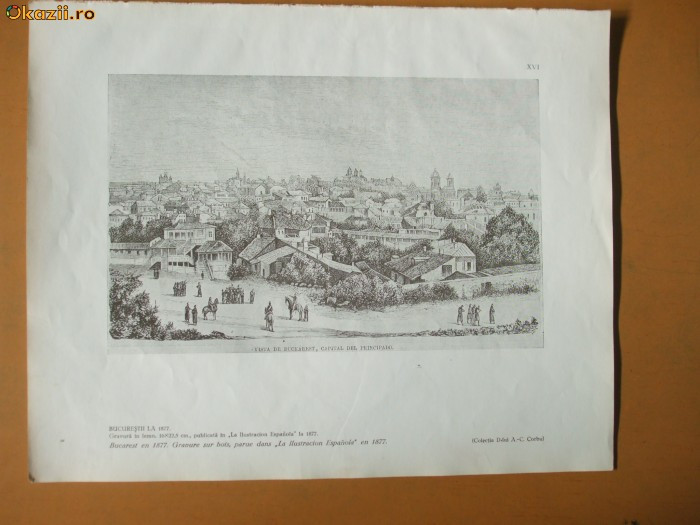 Plansa Bucuresti 1877