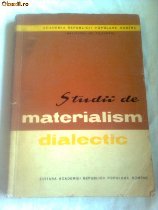 STUDII DE MATERIALISM DIALECTIC