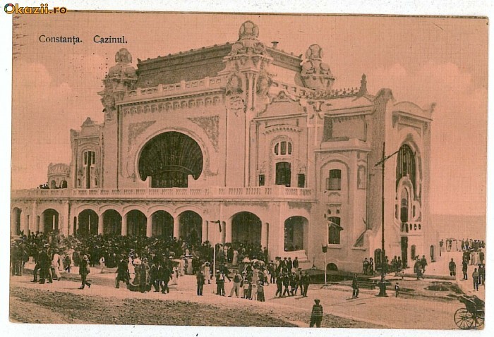 90 - CONSTANTA, Cazinoul, Romania - old postcard - used - 1914