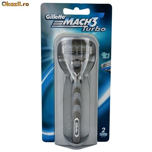 Gillette Mach 3 aparat de ras Rezerva Lama 2 pc (Turbo) foto mare Gillette Mach 3 aparat de ras Rezerva Lama 2 pc (Turbo) foto mare