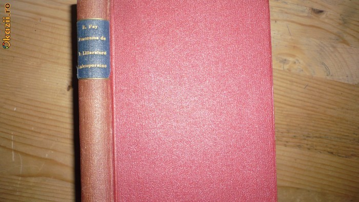 Panorama de la litterature contemporaine, carte veche foto mare Panorama de la litterature contemporaine, carte veche foto mare