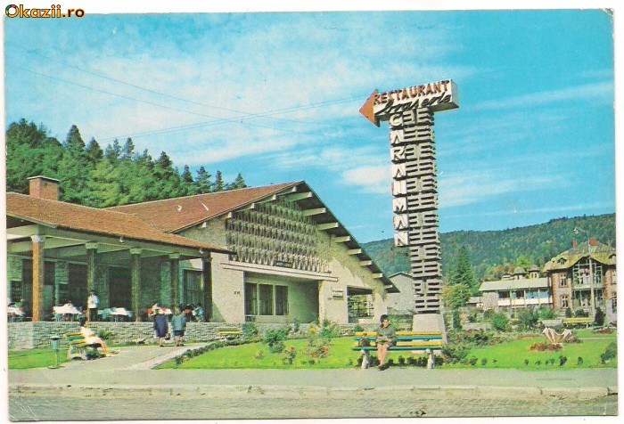 carte postala- BUSTENI-Restaurrantul Caraiman