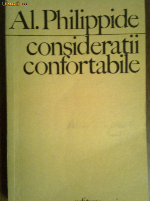 Consideratii confortabile-Al Philippide