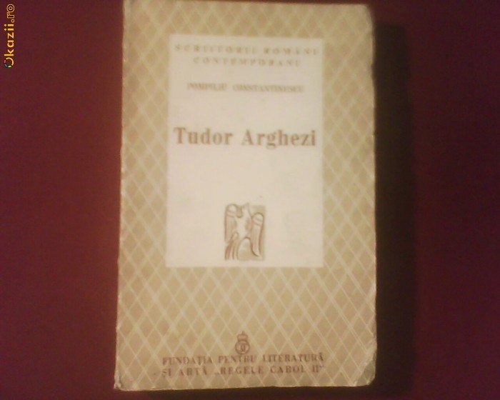 Pompiliu Constantinescu Tudor Arghezi Pompiliu Constantinescu Tudor Arghezi