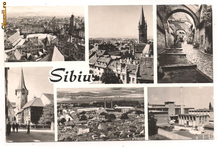 carte postala(ilustrata)-SIBIU-colaj