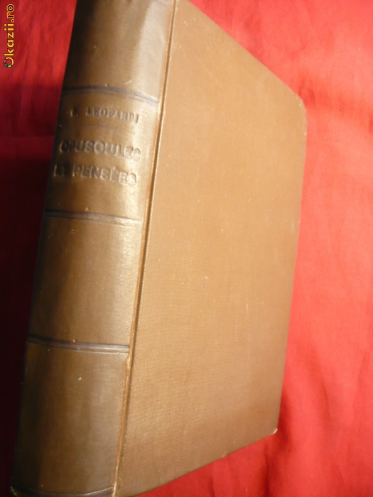 G.Leopardi -ed. 1880 si A,Schopenhauer - ed .1890, lb. franceza