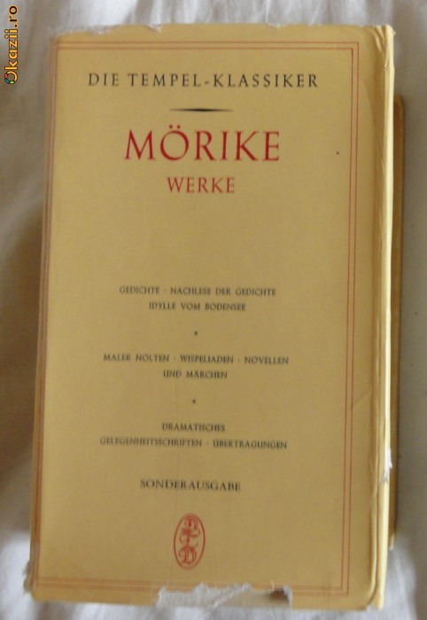 Eduard Morike Werke Tempel-Klassiker