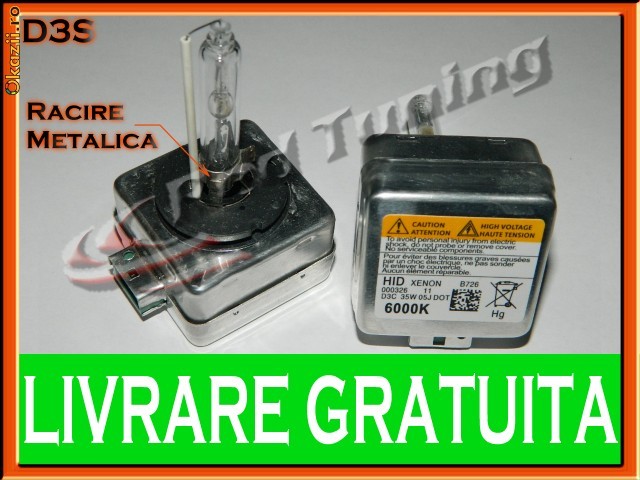 BEC BECURI XENON TYPER D3S METALIC REPLICA PHILIPS - 6000K BEC BECURI XENON TYPER D3S METALIC REPLICA PHILIPS - 6000K